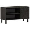 Vidaxl Szafka Pod Telewizor, Czarna, 80X31X46 Cm, Lite Drewno Mango