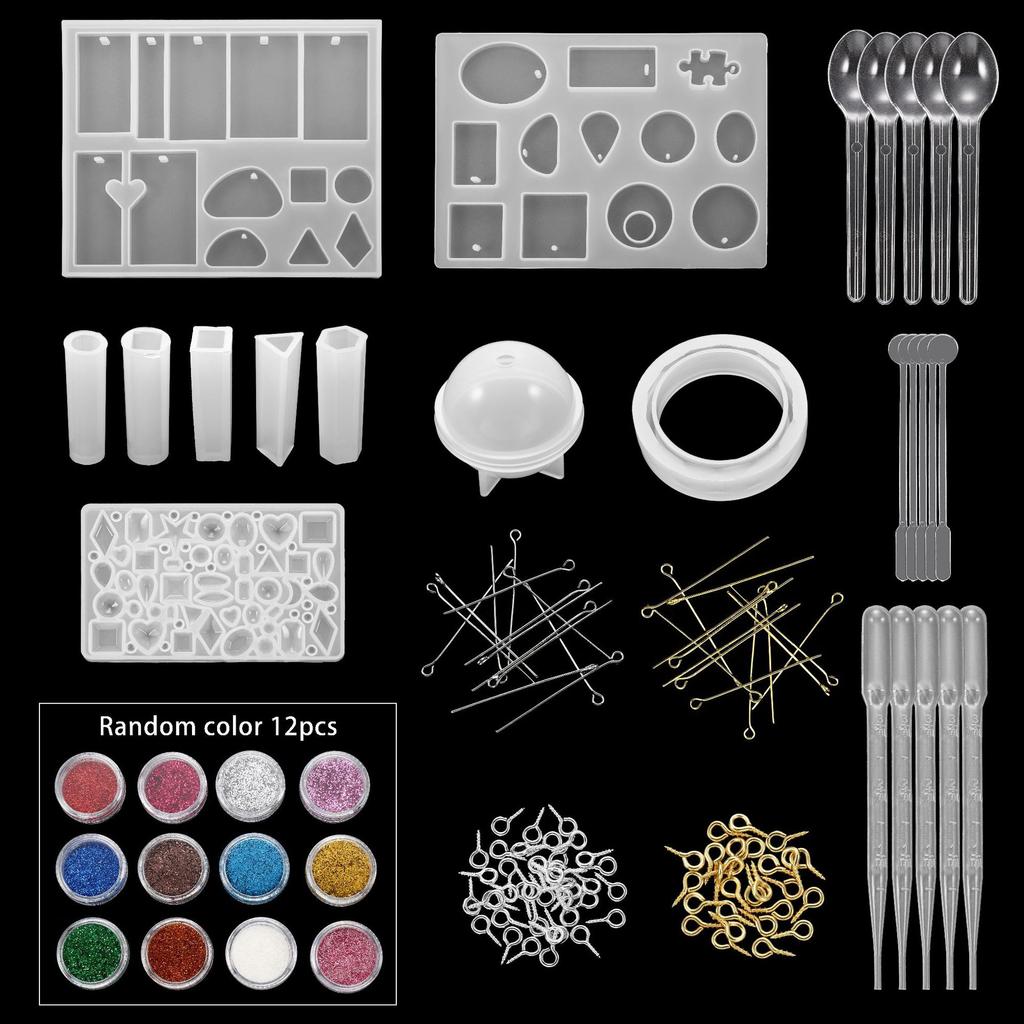 DIY Ornament Mold Silicone Drop Glue Mold Combination Set