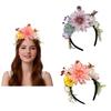 Neuer künstlicher Blumenkranz Mori Foto Urlaubs Kopfschmuck Hochzeit Festival Braut Brautjungfer Foto Haarschmuck