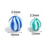 10-20pcs 12 16mm Candy Colored Resin Striped Beads Loose Spacer Round Beads For DIY Charms Bracelet Necklace Jewelry Accessories