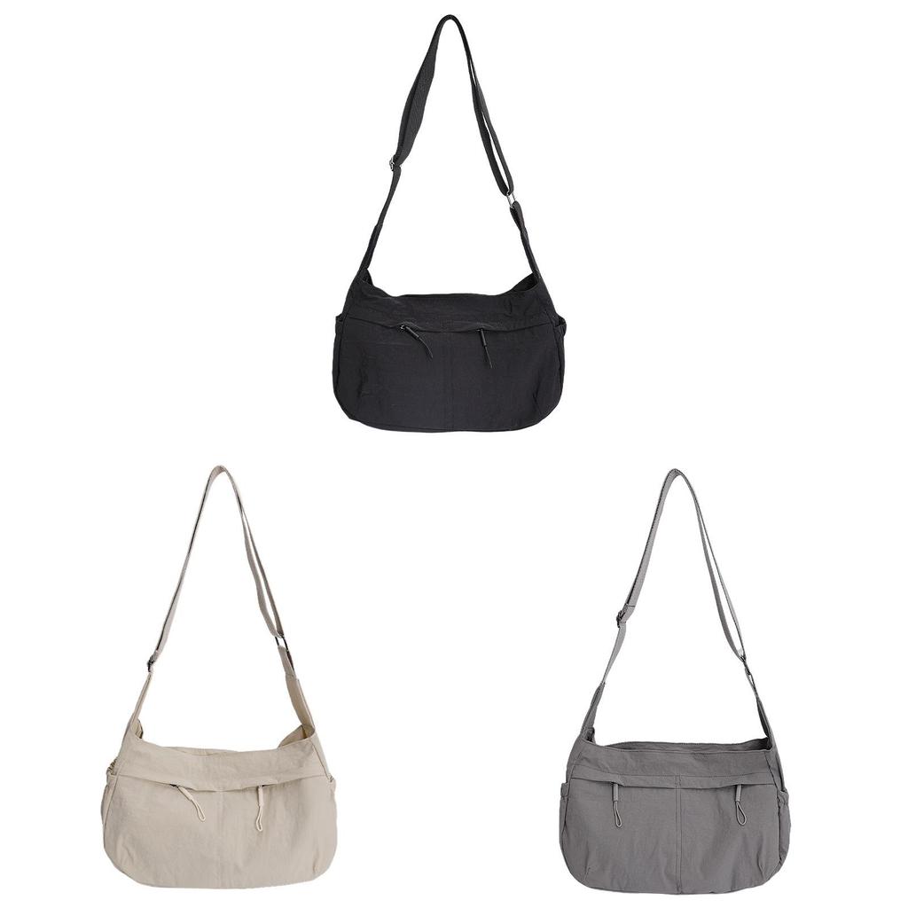 Urban Style Nylon Small Square Bag With Zipper Closure For Daily Use And Storage