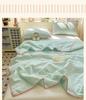Sleeping grid wrinkled yarn double-layer yarn summer cool quilt
