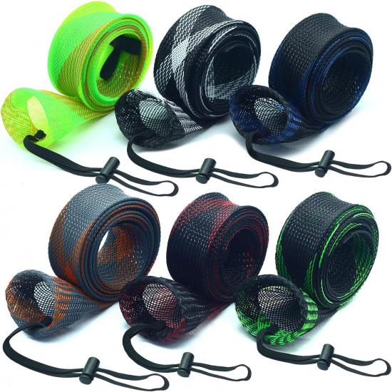 Rod Sleeves Fishing, Fishing Rod Protector, Fishing Rod Sleeves, Fishing Rod Covers Sleeve with Lanyard for Fly Fishing Rod,Casting Fishing Rod, Sea