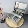 Flip-Top Stainless Steel Seasoning Box