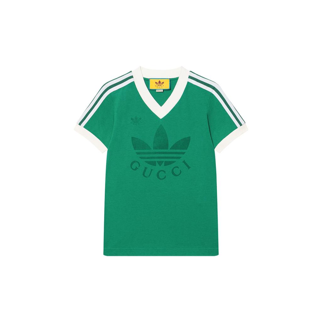 Gucci X Adidas Originals GUCCI X ADIDAS T Shirt Unisex Green 693636-XJEBZ-3816