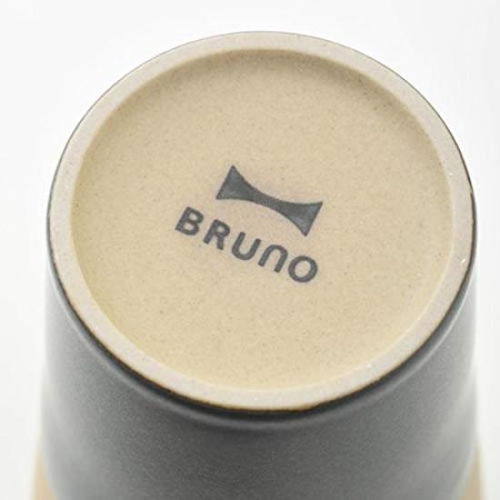 BRUNO Ceramic Beer Simple and Perfect Day Stylish and Keeps Cold or Water Bottle with Tumbler, White, Slim, Father's Gift, Cute, Hot, Lid,