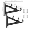 Wall Mounted Fishing Pole Holder ABS Horizontal Fishing Rod Display Rack Fishing Pesca Storage Organizer Tools Fishing Supplies