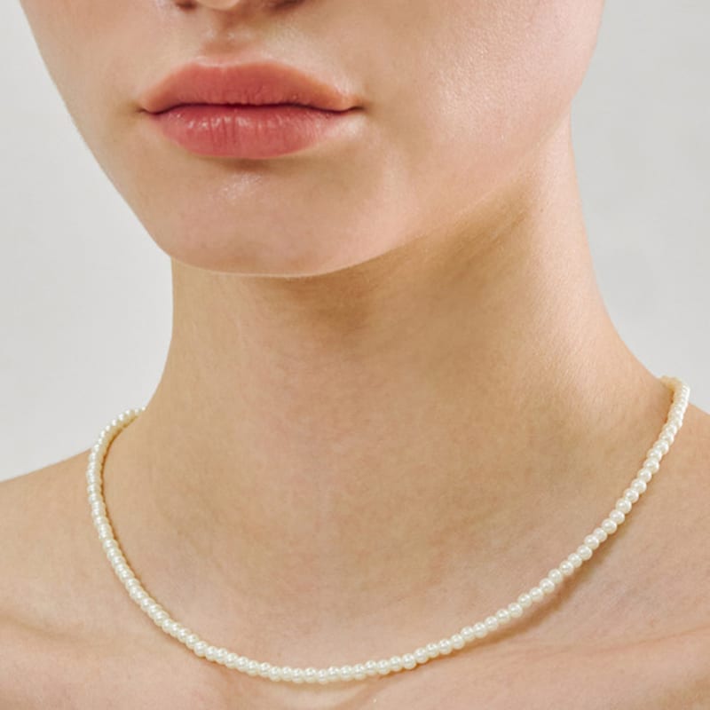 JYDDM 925 Mini Pearl Necklace