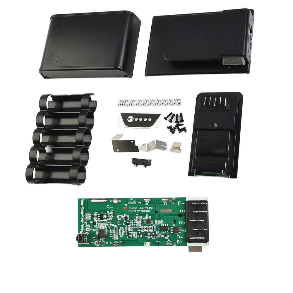 Power Tool Batteries Accessories Battery Shell Lithium Ion Battery Protection 18V Circuit Board Plastic Shell 21700