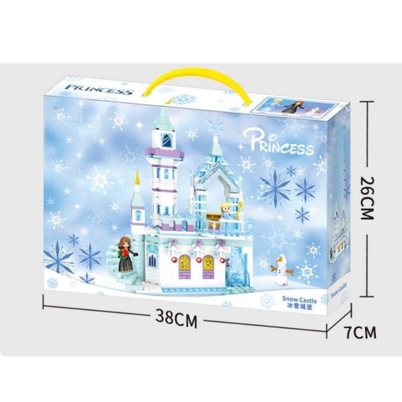 Enchanting Frozen Princess Castle Building Blocks Puzzle Toy For Creative Kids