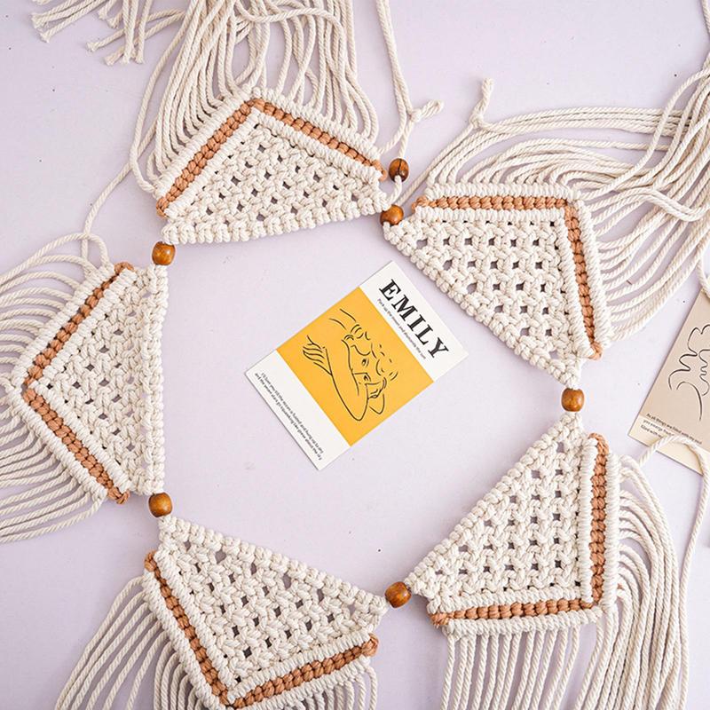 Large Macrame Wall Hanging Wide Bohemian Macrame Wall Decor Art Chic Woven Decoration Macrame Bedroom Living Room Decoration