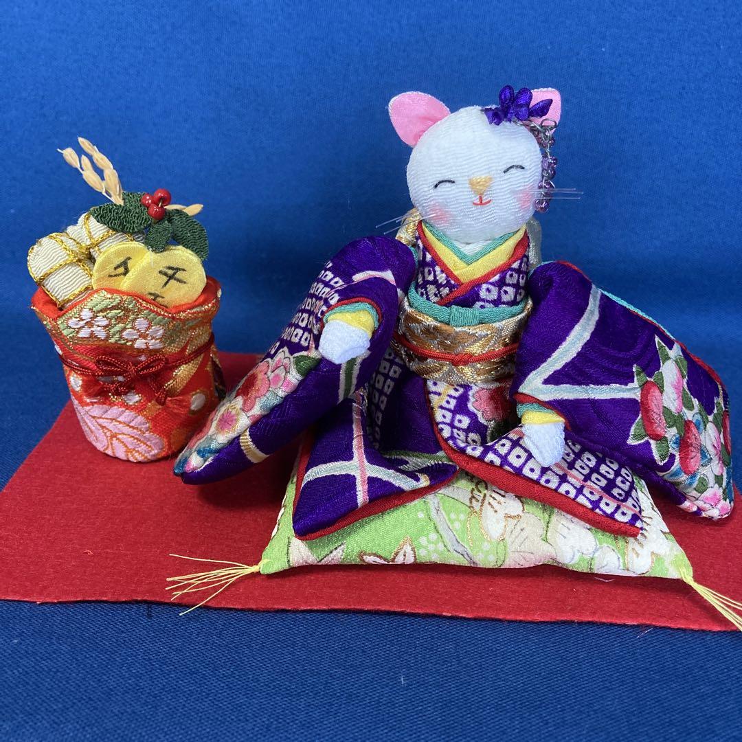 

[Б/У] Чиримэн крафт, Манэки Нэко, Мешок с сокровищами, Кошка, Кукла, Украшение