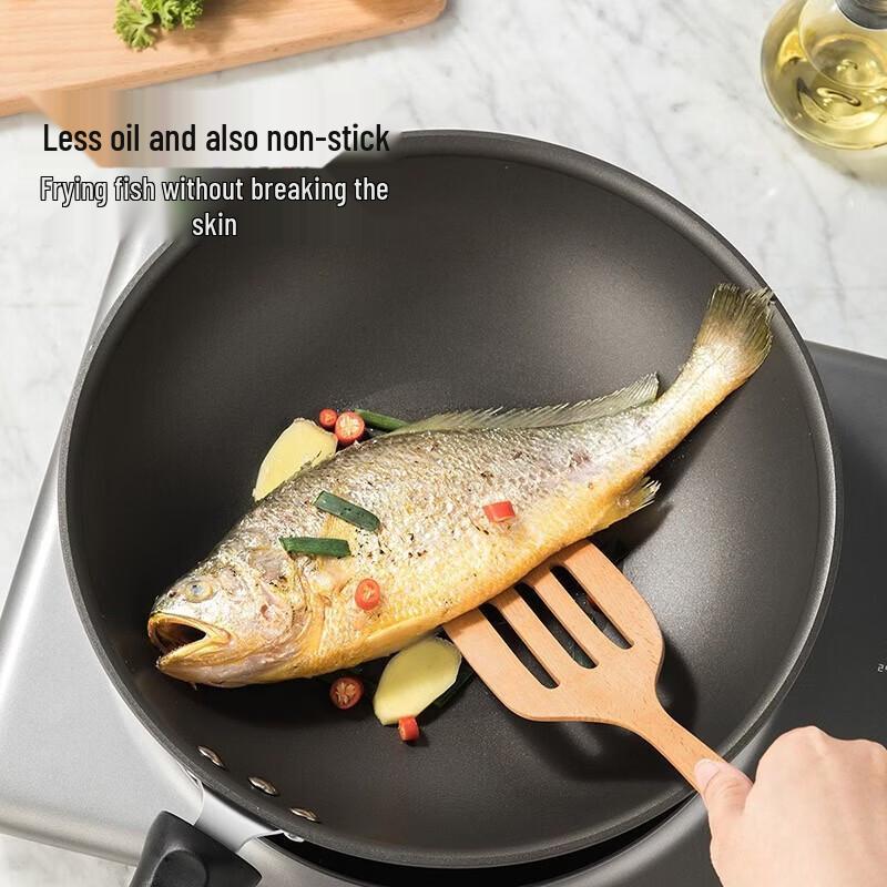 

COOKER KING 32cm Non-stick Flat Bottom Wok