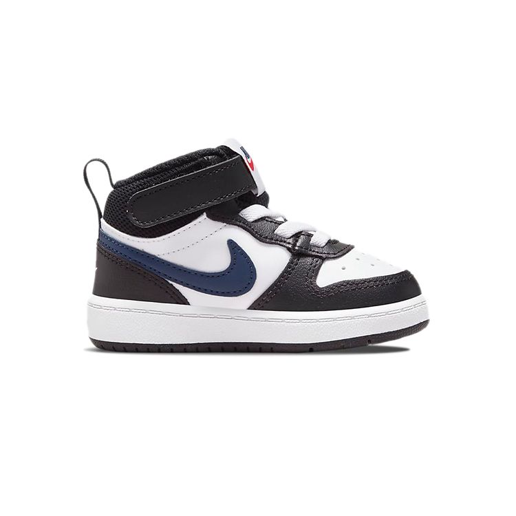 Nike Court Borough Mid 2 TD White/White/Black/University Red Baby Sneakers DO5894-161