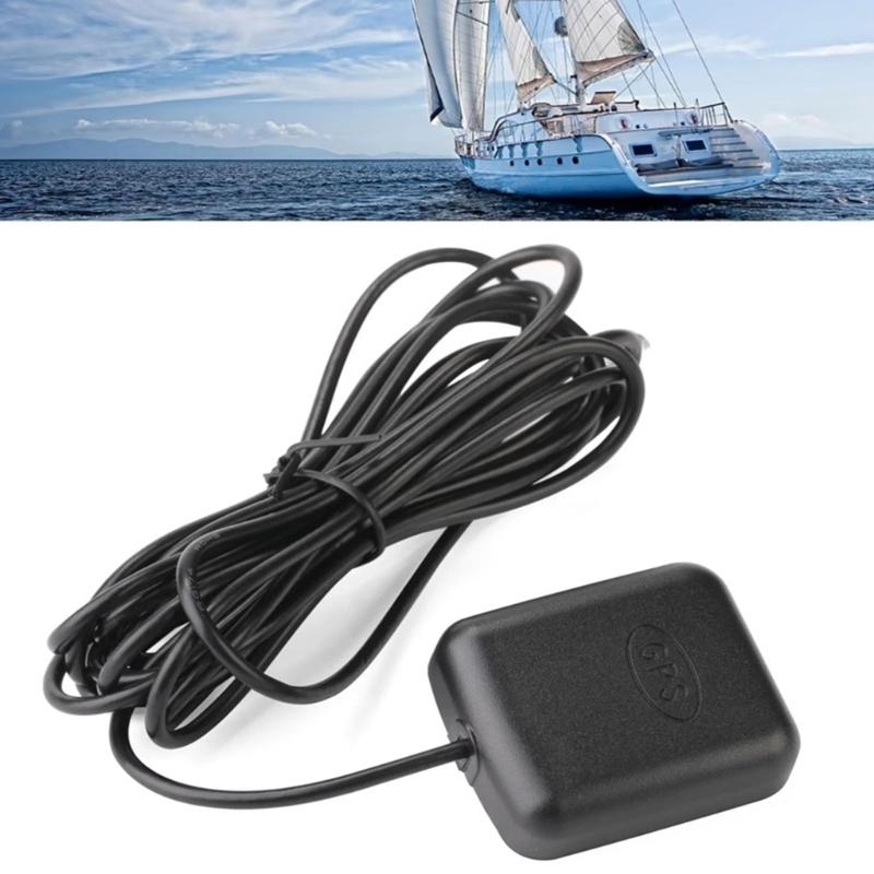 Waterproof Vehicle Global Positioning System Antenna with Long Cord for Easy Installation Reliable Satellite Signal Lock