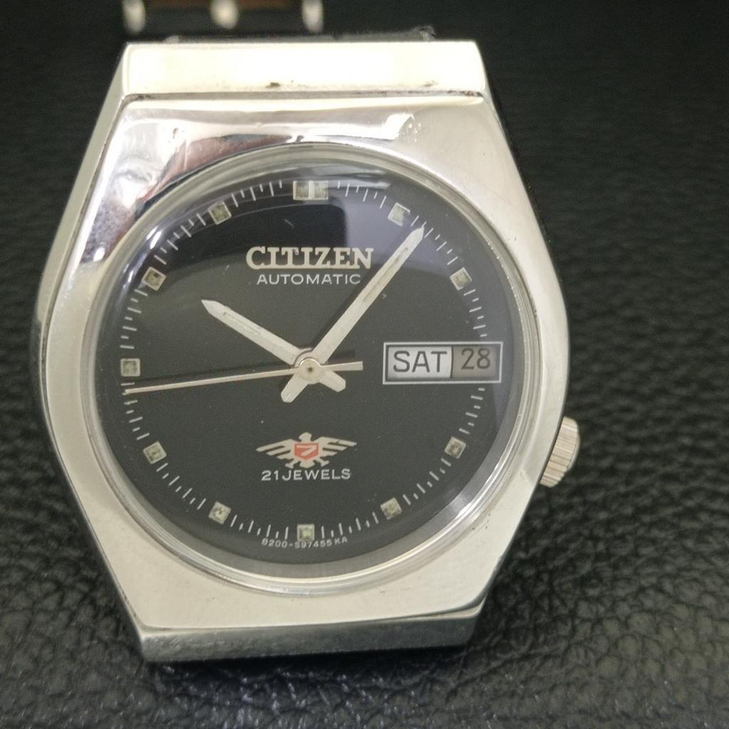 AUTOMATIC VINTAGE CITIZEN 8200 JAPAN MENS ORIGINAL DIAL WATCH a702149-5 R208-a702149