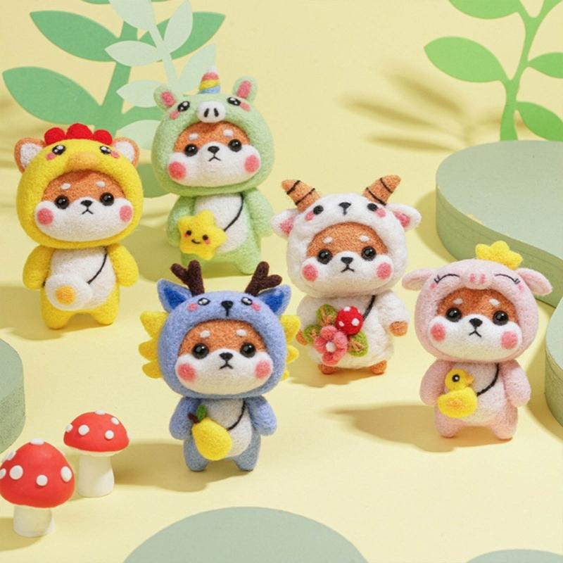 36/48 Colors Needle Felting Starter Kits with Tool and Instruction, Wool Felting Craft Making Supplies for Beginners