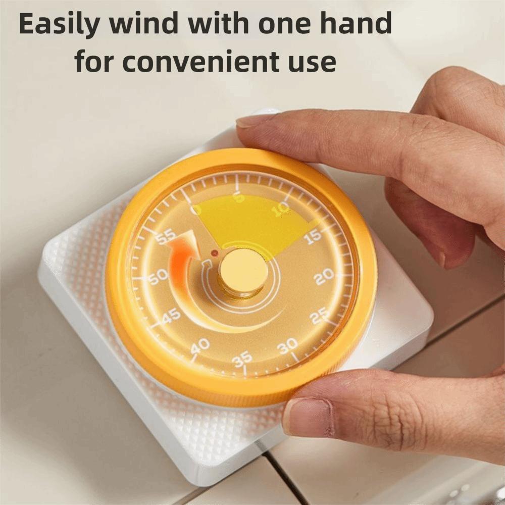 Magnetic Study Timer Kids Timer Mechanical Classroom Alarm Clock Visual Kitchen Timer Cooking