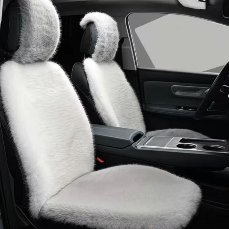 Cojín Suave de Lana para Asiento de Invierno, Tejido Suave de una Pieza, Adecuado para Retención del Calor, Adecuado para Cojines de Asiento de Coche.