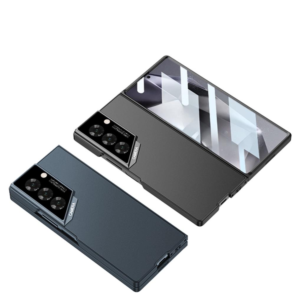 Camera Hole Protection AG Silky Ultra Thin Phone Case with Tempered Glass Film for Samsung Galaxy Z Fold 7 Fold7 Cover