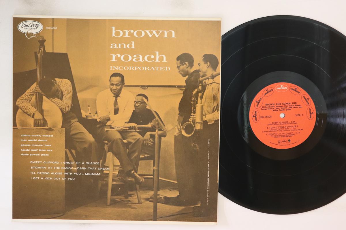 

LP Пластинка CLIFFORD BROWN, MAX ROACH - Brown & Roach Incorporated MG36008 EMARCY 1955 США Джаз Б/У