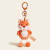 Ornament Bear Doll Key Ring Soft Cartoon Animal Keychain Cute Plush Dog Pendant  Couple