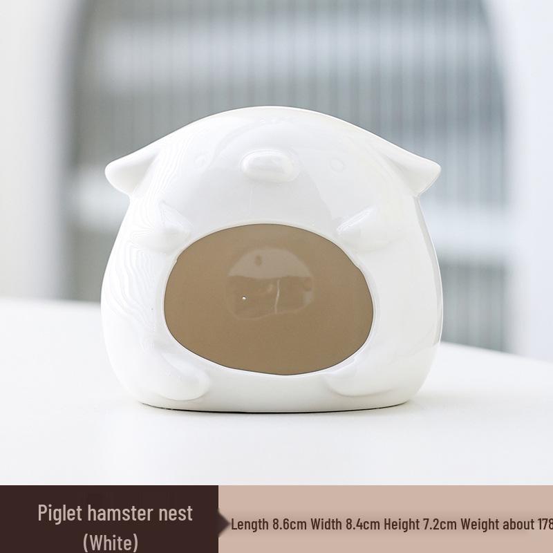 Chladivý keramický úkryt pro křečka: Letní přístřešek a herní domek