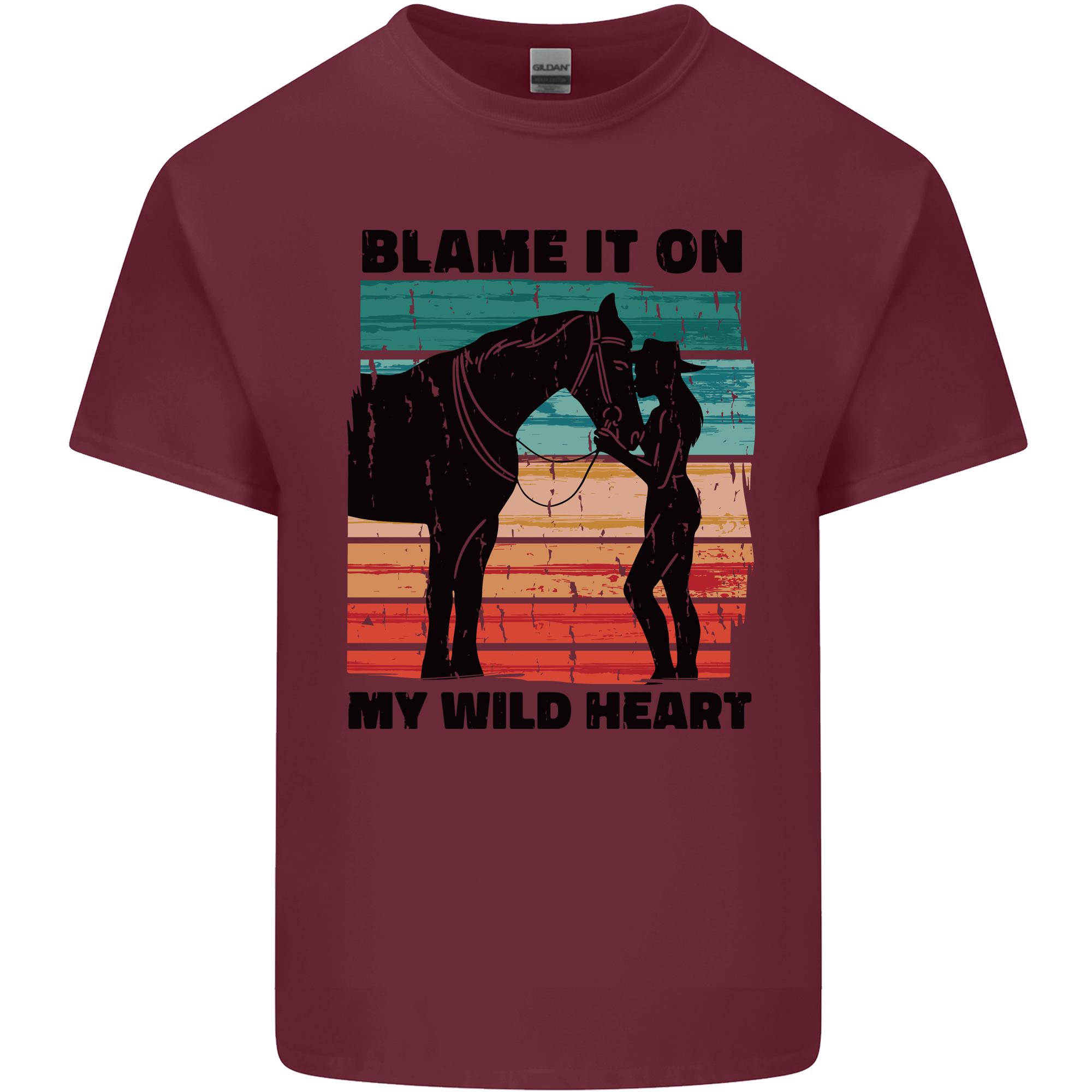 Equestrian Horse Riding My Wild Heart Unisexs Light Cotton TShirt S