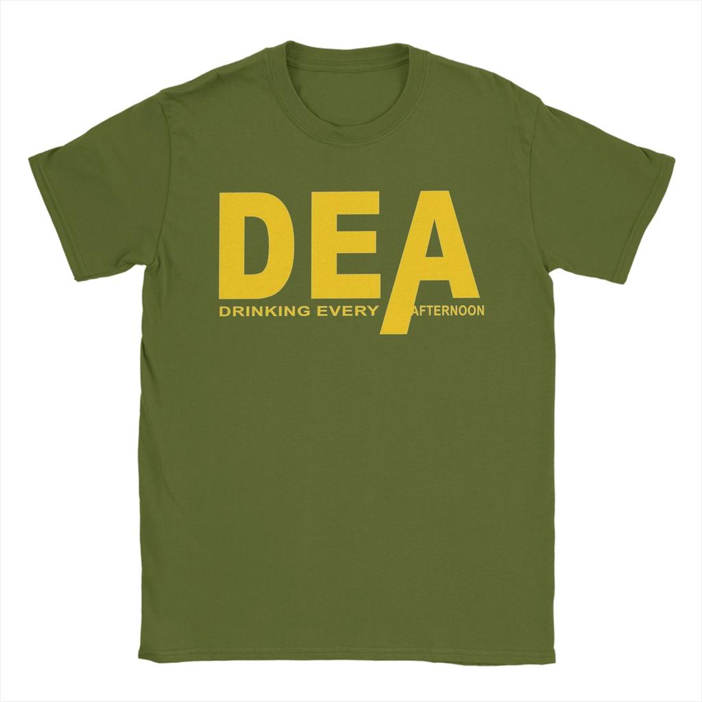 Awesome DEA Drinking Every Afternoon TShirt for Unisex Crewneck Cotton T Shirt Short Sleeve Tee Shirt XL XL Clothing