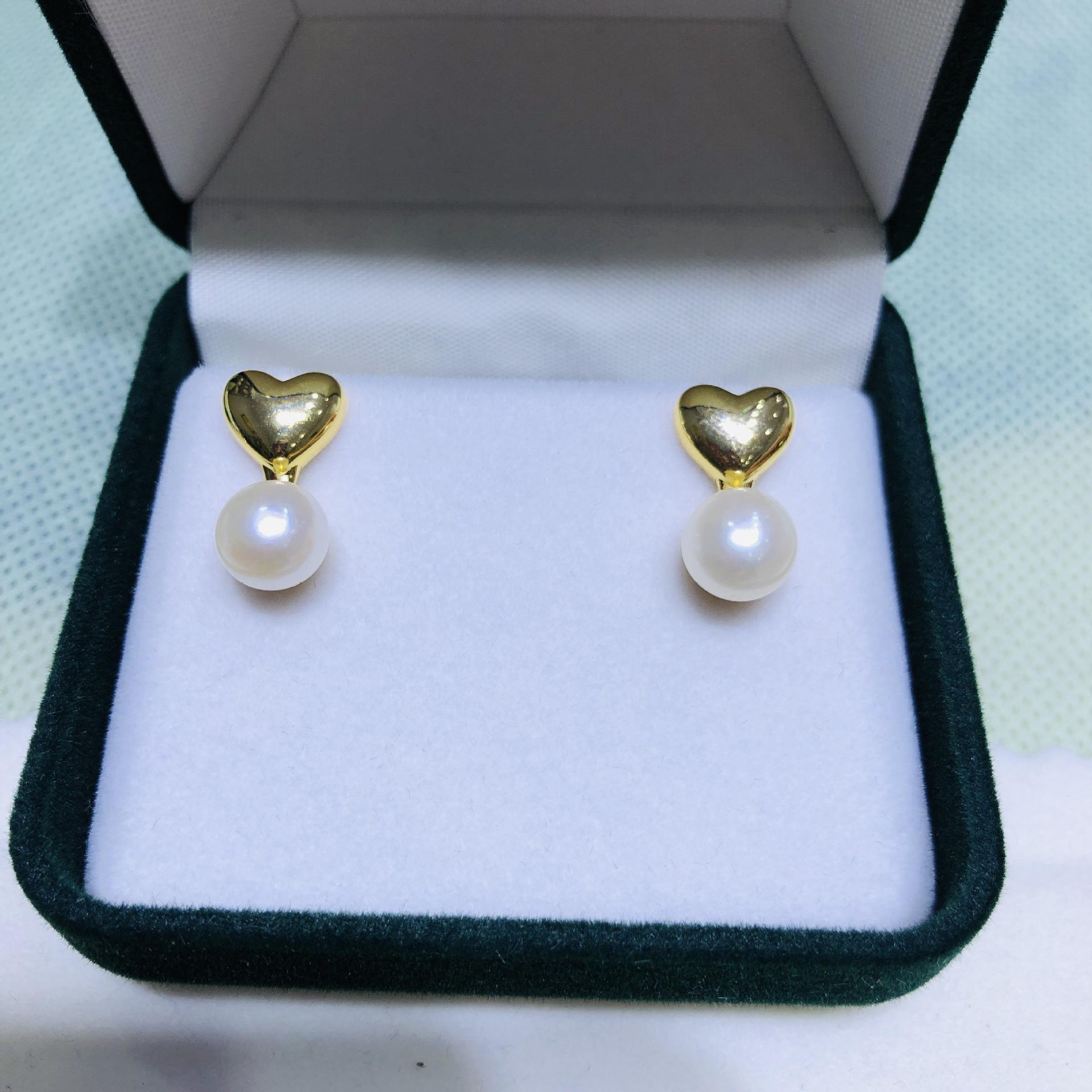 Women s Geometric Camellia Earrings with Freshwater Pearls and White Teardrop Hearts сердечки серьги