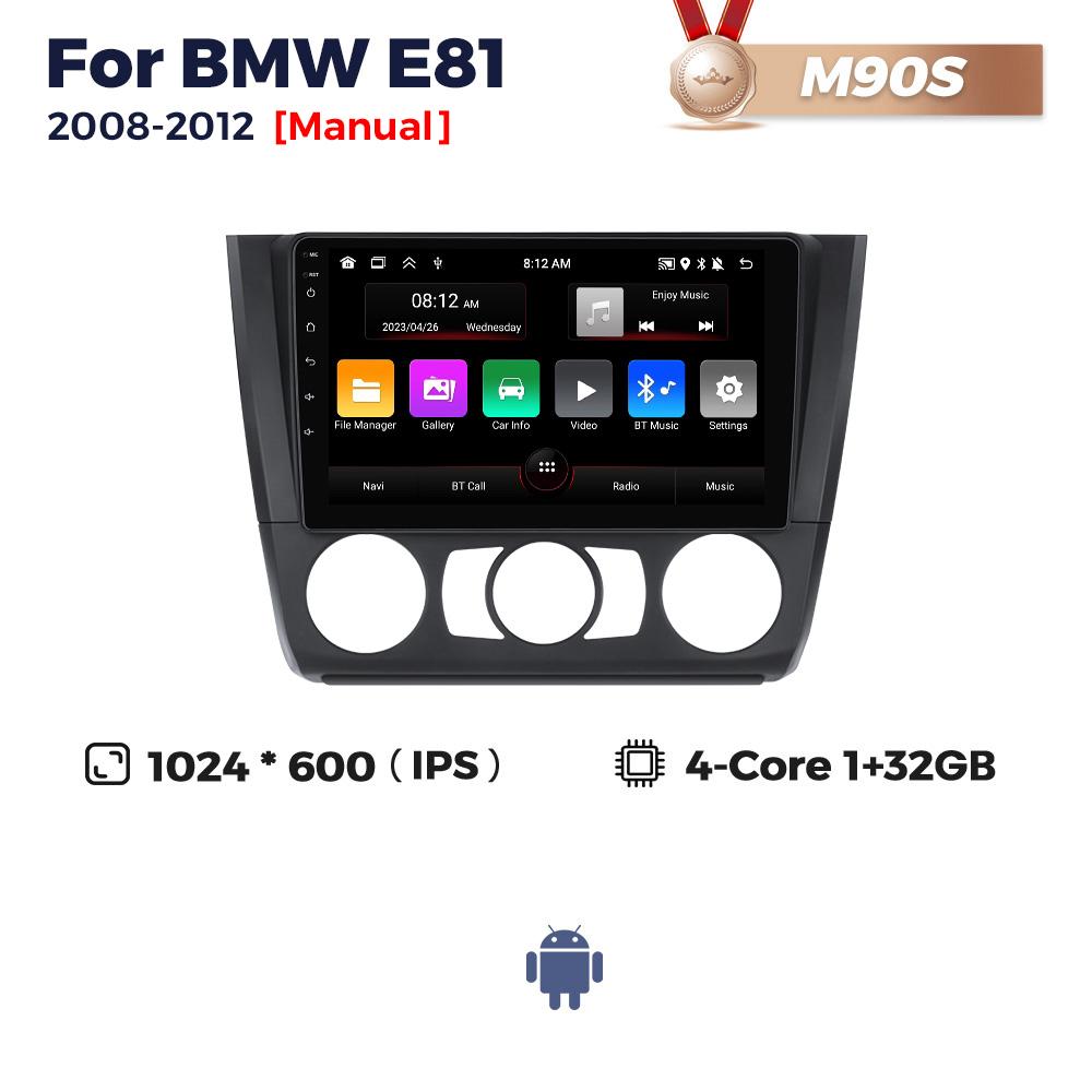 Navifly UIS7862S Android Car Radio For BMW 1 Series E81 E82 E87 E88 2004-2012 GPS Stereo BT Carplay Auto Multimedia Video Player
