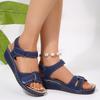 Ladies' Sandals, Adjustable Velcro, Cushioned Insoles and Arch Support, Casual Shoes Suitable for Beach, Shopping, Dating, High-heeled Sandals