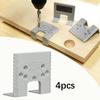 4 Pieces Door Jamb Hinge Jigs Auxiliary Tool Reusable Precision Lightweight Hinge Mount Assistant for Garage Frame Panels