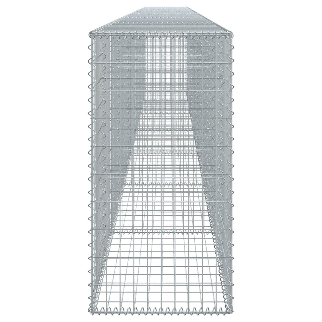 Gabion with Lid 700 X 50 X 100 Cm Galvanized Iron