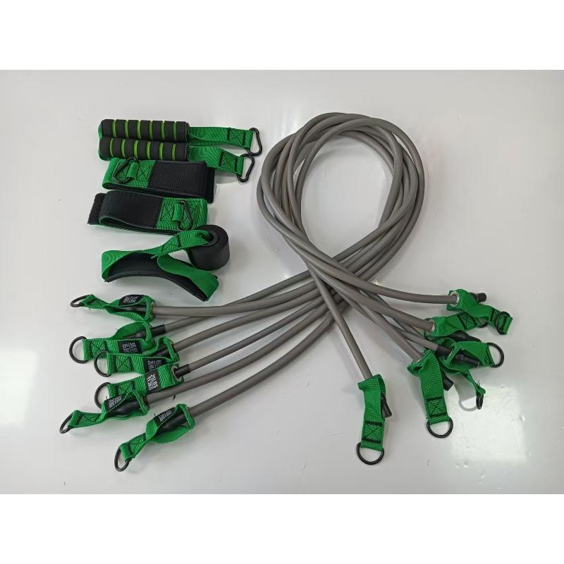 

300 Pound Tensile Rope Fitness Equipment, Multifunctional Tensile Device, Home Set, Strength Training suit зелений