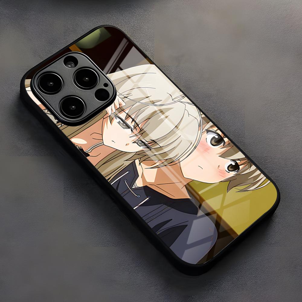 Y-Yosuga No Sora Phone Case For IPhone 17 Pro Max 16 15 14 Pro Max 13 11 X Xs Xr 8 7Plus Glass Cover