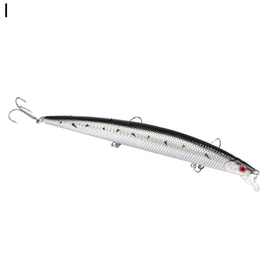 MUQZI Sporttillbehör Simulering Fisk Långfiske Lure Crankbaits Krokar Minnow Hard Baits Tackleverktyg