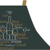 Tablier en coton - Saveurs du vignoble - 70 x 85 cm - Motif bouteille - Lavable en machine