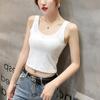 Women's Summer Ribbed Knit Cropped Tank Top - Sleeveless Solid Slim Fit