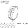 Stainless Steel Filigree Flower Ring Aesthetic Bohemian Women Rings Band Jewelry Birthday Gift