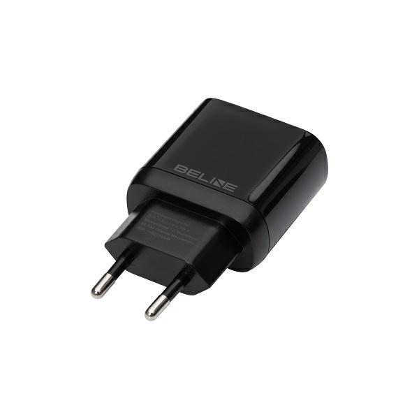 Beline Ład. Siec. 1X Usb-C 30W + Kabellightning Czarna /Black Pd 3.0 Blncb30L Gan