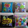 Bubbles Bobble Cushion Cover Premium Comfort Reversible Pillow Cove -Two In One Design for Any Room & Car Interior