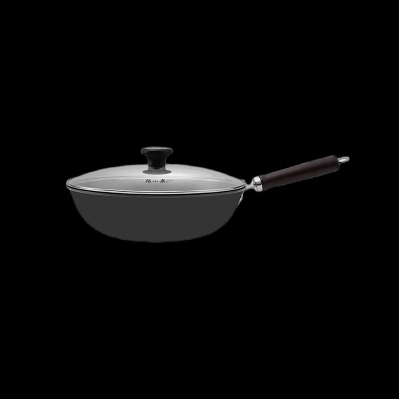 Zhang Xiaoquan 32cm Fine Iron Wok with Lid