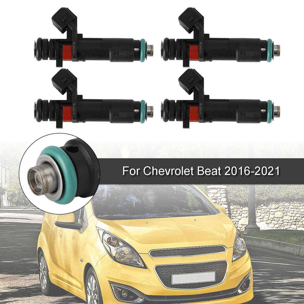 4PCS Fuel Injectors 96800843 Fit for Chevrolet Spark 2011-2015 1.2L L4 INJ675