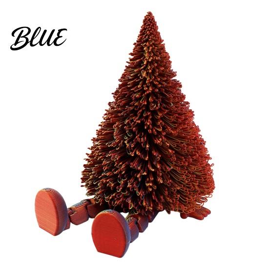 Fun Gift for Kids And Adults Christmas Tree Figure Flexible Movable Joints 3D Printed Customizable Poseable Figures Ornament Creative Festive