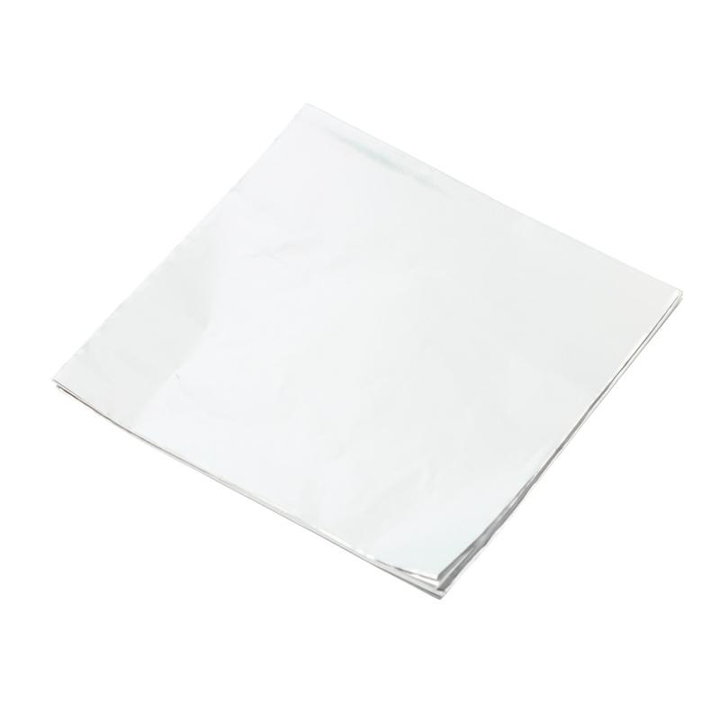100 Bucăți 8x8Cm Multicolor Folie de Aluminiu Bomboane Ciocolată Biscuiți Cutie Hârtie de Împachetat DIY Metalic Lucios Cadou Hârtie Folie de Staniol Ambalaj