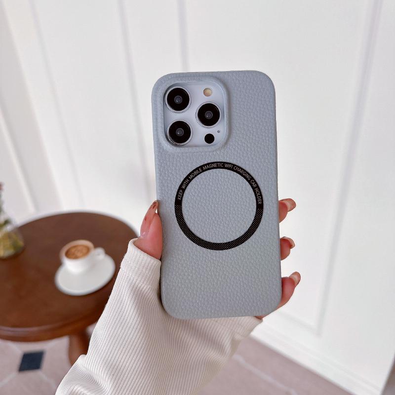 Wagsafe Magnetic Wireless Charging Solid Color Hard PC Phone Case For iPhone 16 Pro Max E 14 11 12 13 15 Pro Max Mini Back Cover