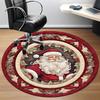 1pc Santa Claus Chair Carpet for Office, Round Non Slip Durable Large Size Office Carpet, Suitable for Office