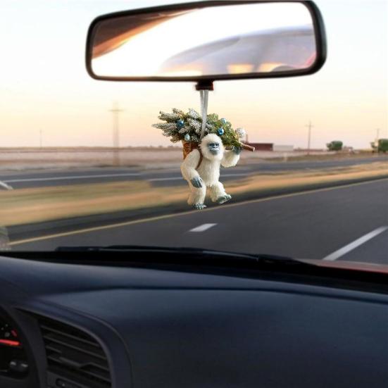 1/5Pcs Acrylic Sasquatch Hanging Decoration Home Office Christmas Tree Hanging 2D Flat Savage Wild