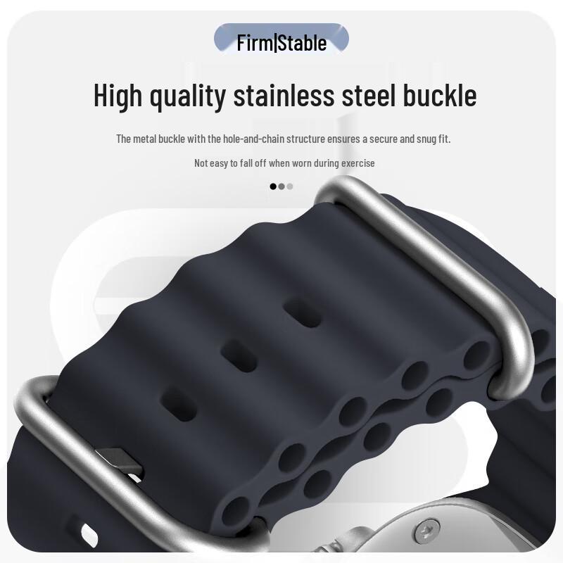 Weiqiantu Ocean Sport Silikonarmband für Apple Watch